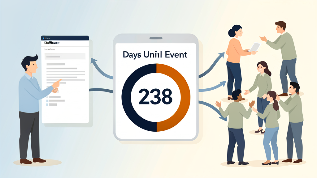 Countdown-Widget im Staffbase-Intranet: Mehr Beteiligung bei Events und Kampagnen